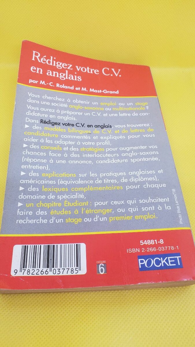 Rédigez votre CV en anglais