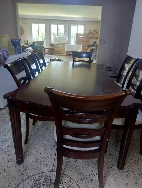 Table à manger en bois 8 personnes