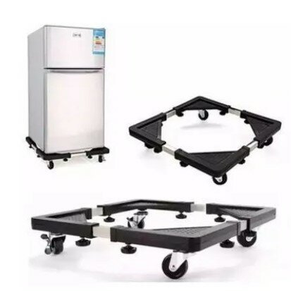 Support Pour Frigo Réfrigérateur Machine à Laver – Noir