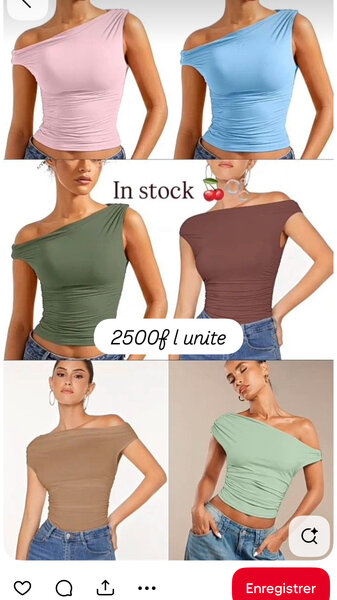 Top asymétrique femme