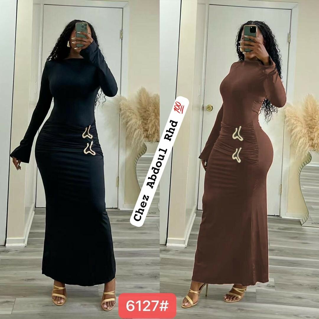 Robe élégante longue femme