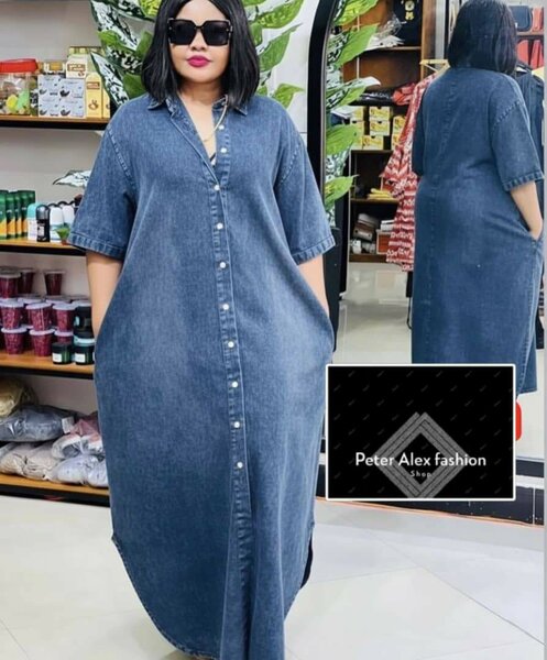 Robe en jean taille plus