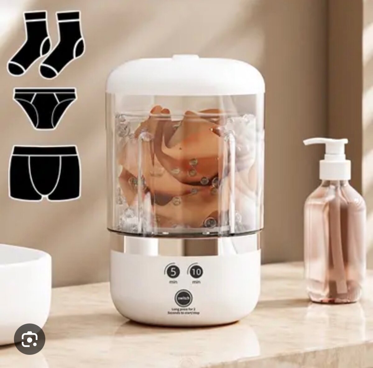 Mini lave-linge portable électrique