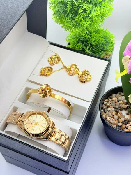 Ensemble Montre et Bijoux Luxe