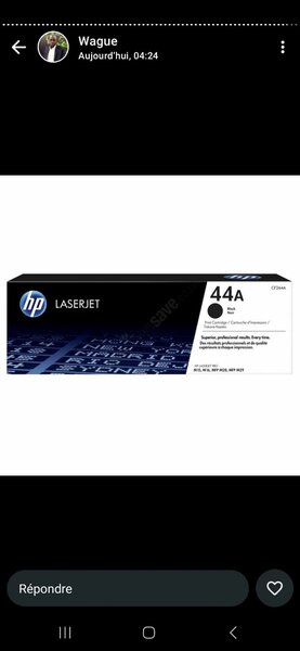 Cartouche d'encre hp 44 A