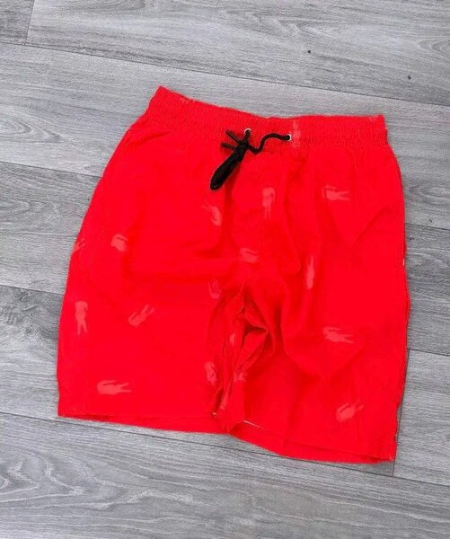 Short de bain rouge vif pour hommes