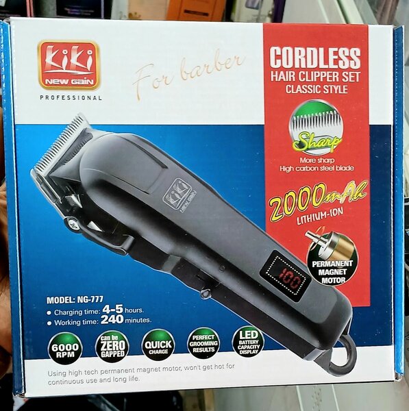 Tondeuse sans fil pour barbiers