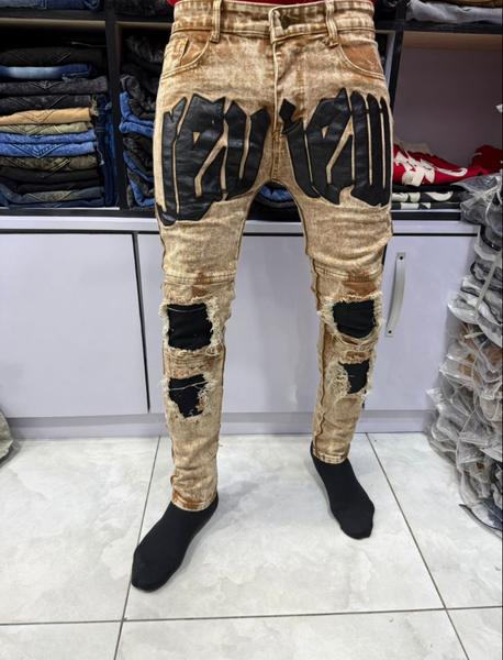 Jeans tendance déchirés homme