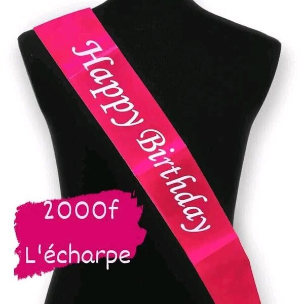 Écharpe Anniversaire Rose