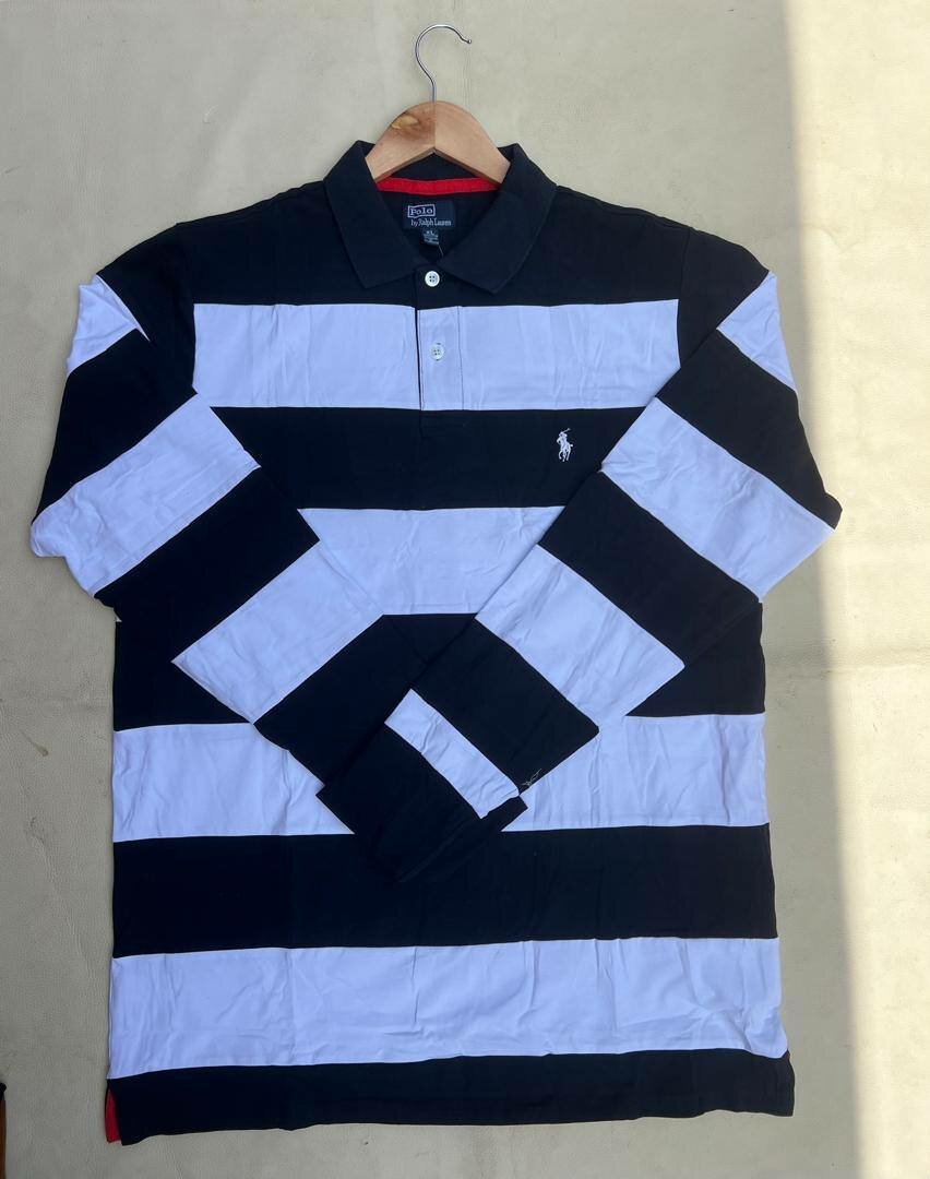 Polo à Rayures Homme Classique