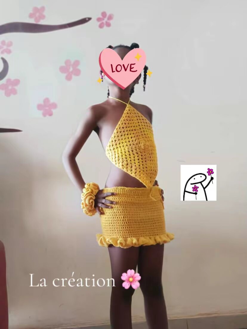 Haut crochet bohème