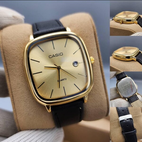 Casio en bracelet en cuir