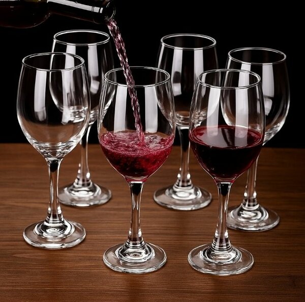 Verres à vin élégants - 6 pièces