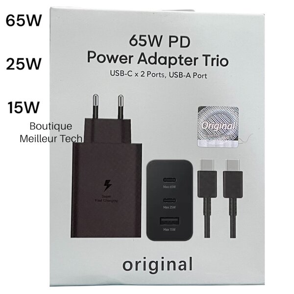 Chargeur 65W Multiport Rapide