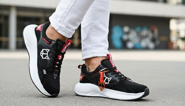 Baskets Noires Sport Urbain