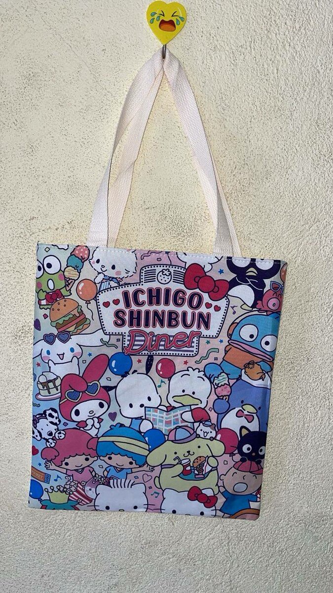 Sac fourre-tout kawaii motifs