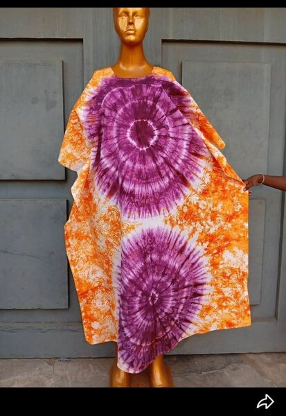 Robe africaine tie-dye