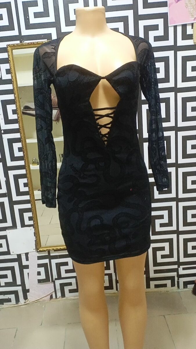 Robe Sexy en Dentelle Noire