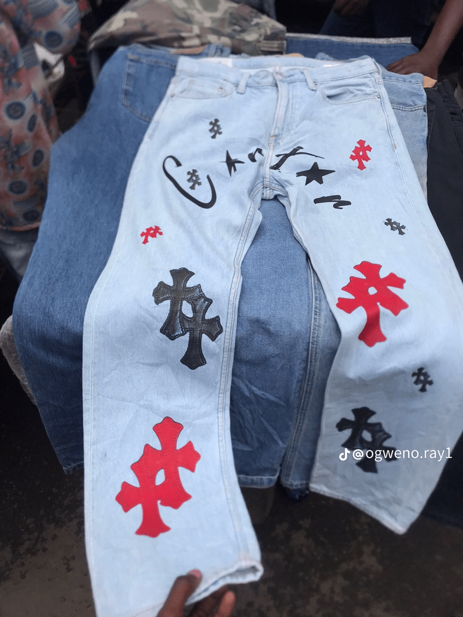 Jeans artistiques pour hommes