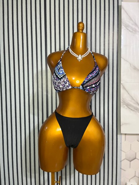 Bikini à motif coloré