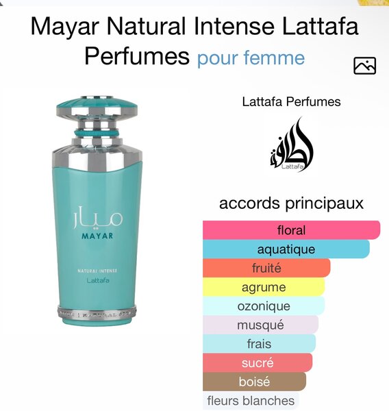 Parfum Femme Mayar Intense Lattafa