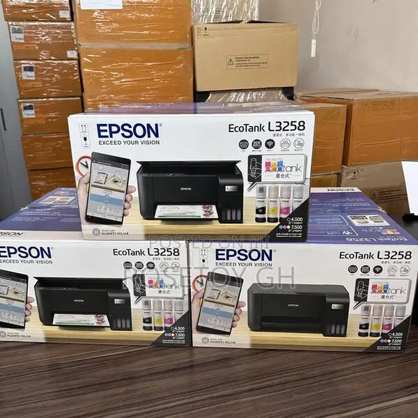 Epson L3258 A4 Color Built-in Ink Bin Wireless All-in-One