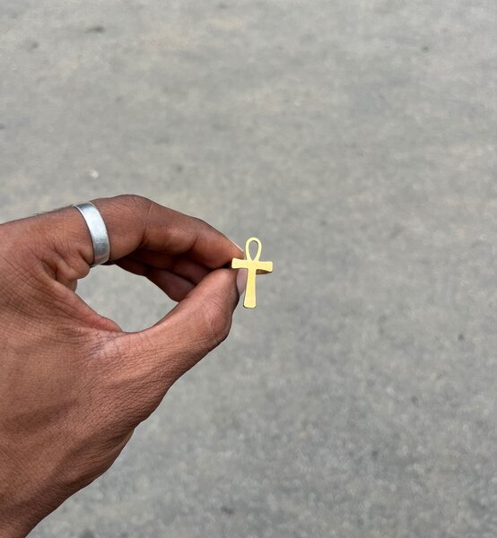 Chevalière croix d'ankh