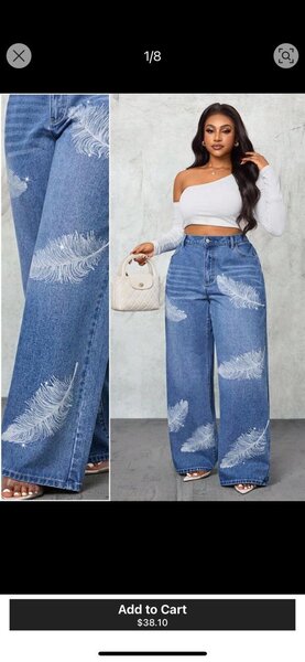 Jeans taille haute décontractés