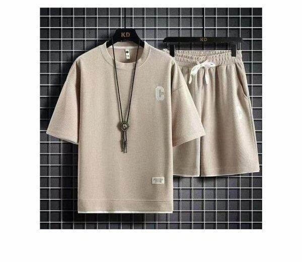 Ensemble décontracté beige homme