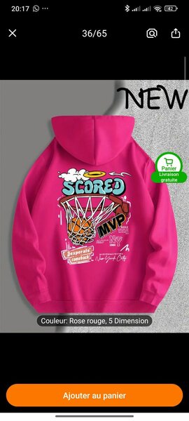 Sweat à capuche graphique urbain