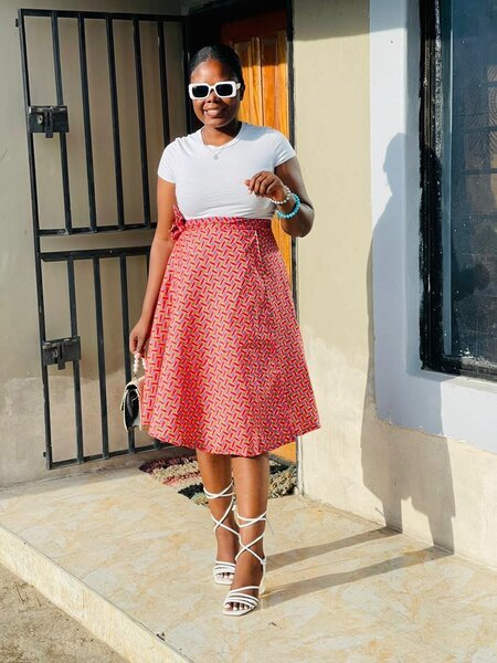 Wrap Ankara skirts
