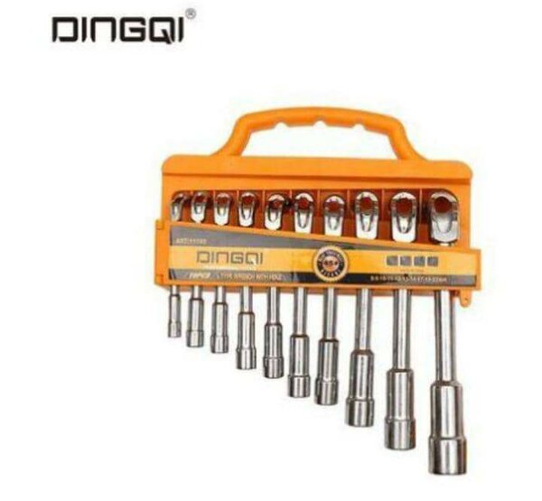 Cle mécanique a pipe 10 pieces dingqi