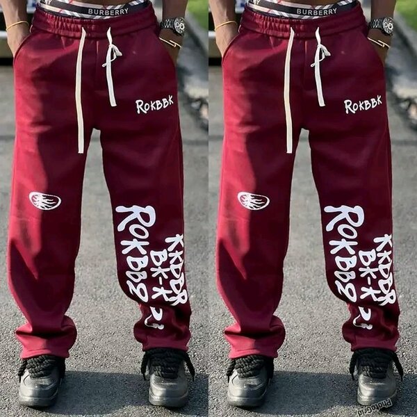 Pantalons de jogging rouges