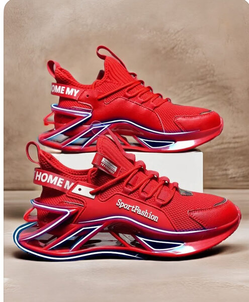 Chaussures de sport rouges pour hommes
