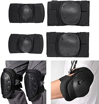 Genouillères de protection motards