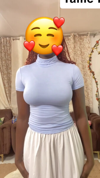 Haut col roulé bleu femme