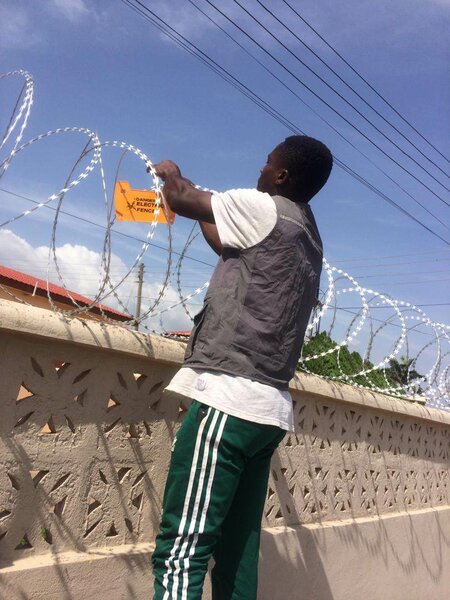 Electrical fencing installation and CCTV security cameras