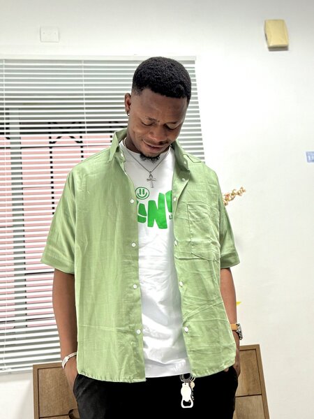 Chemise Verte Décontractée Homme