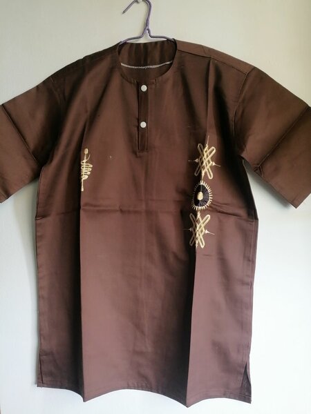 Chemise marron homme