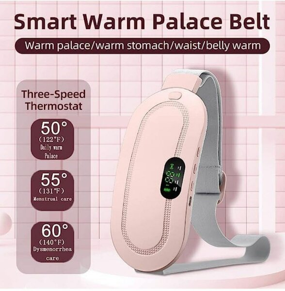 Period Cramp Belt. Rechargeable Heat belt for quick relief