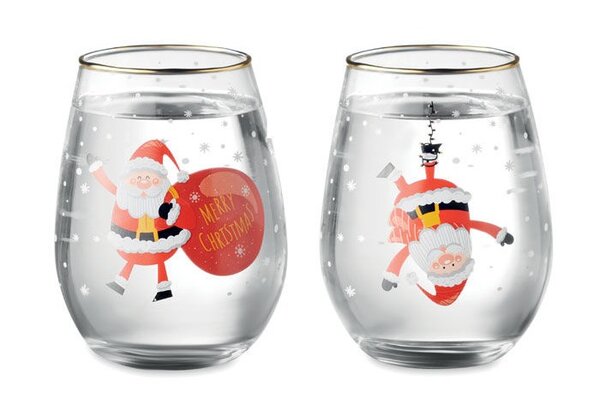 Verres de Noël Père Noël