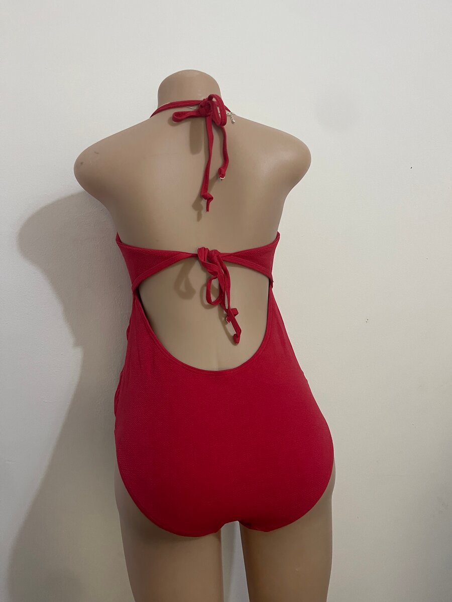 Stylish Women's Red Swimsuit