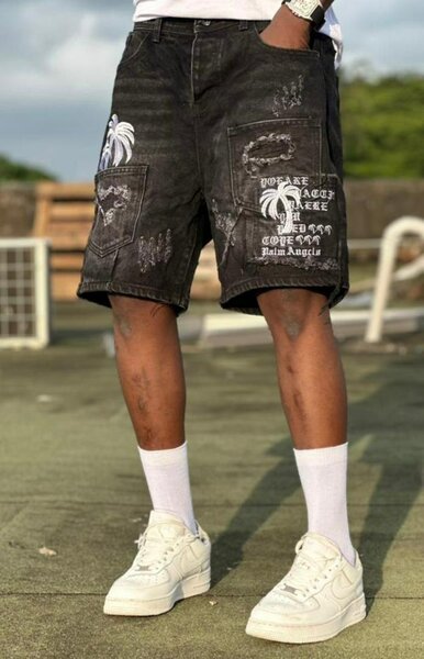 Short en jean décontracté