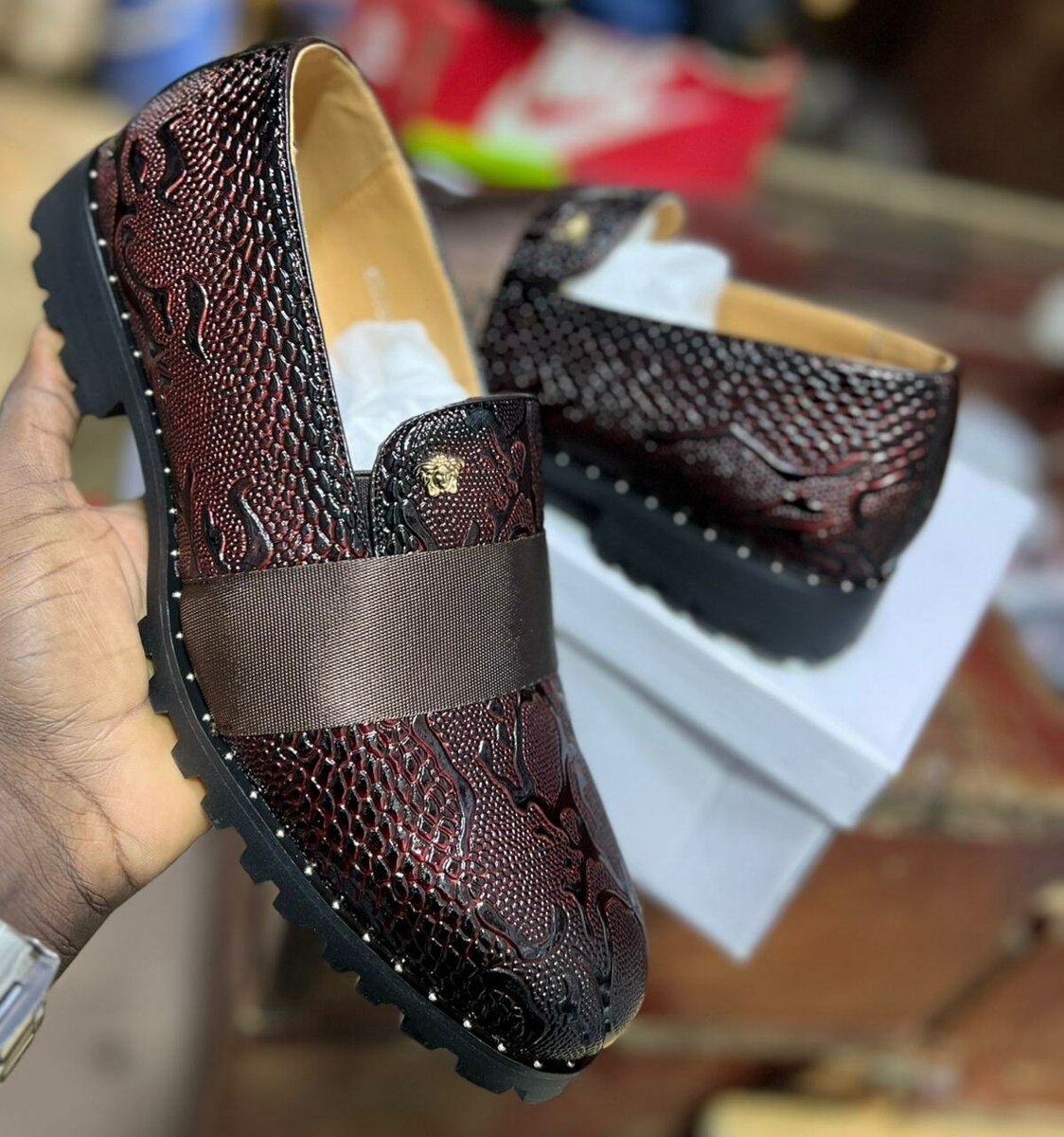 Mocassins en cuir élégants