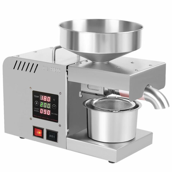 Temperature control cold press oil machine
