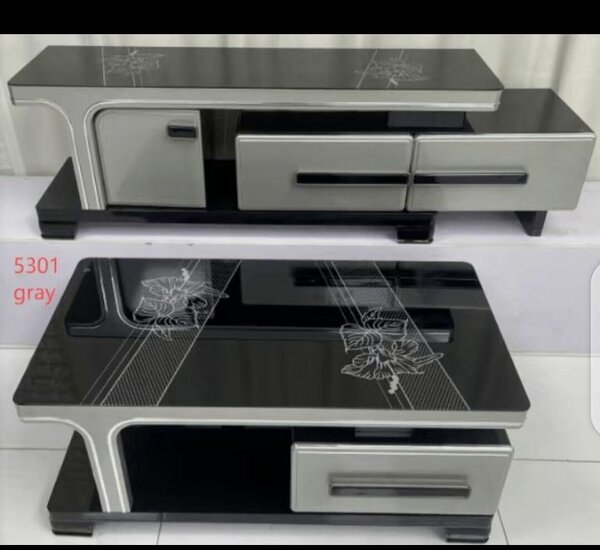 Table basse moderne noir et gris