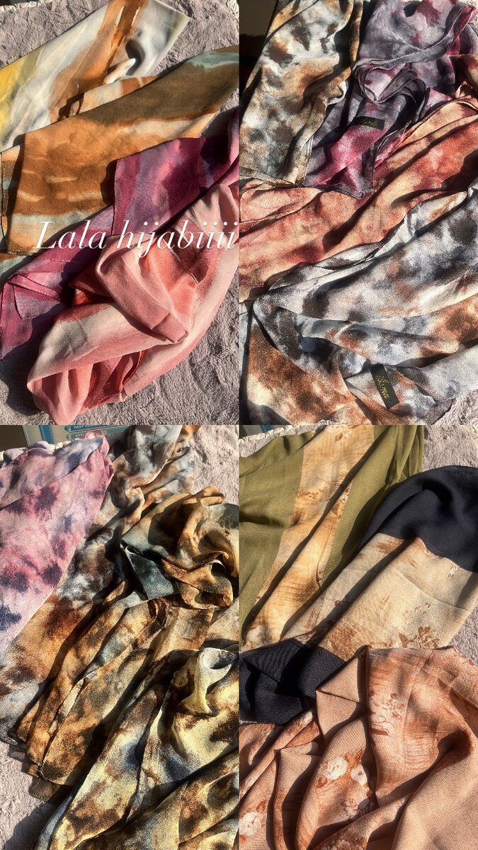 Écharpes colorées élégantes