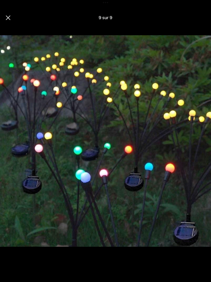 Lampe Solaire Exterieur Jardin pack de 2