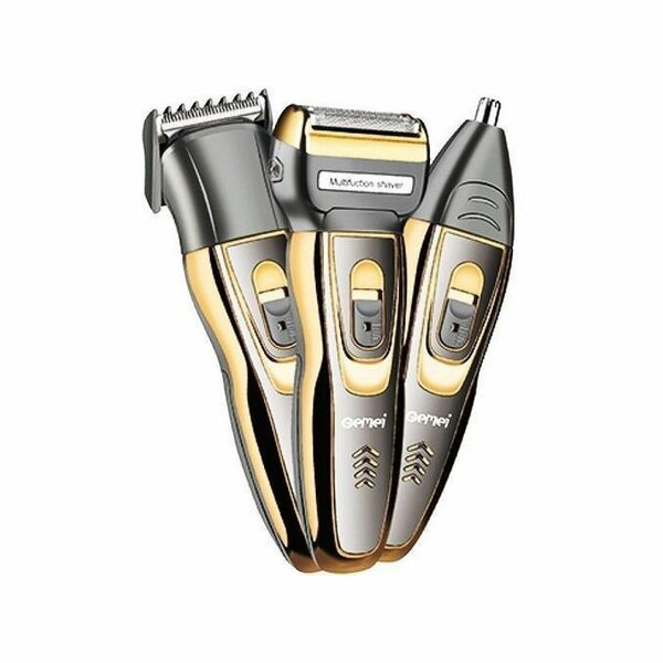 ondeuse Barbe/partie Intime Kit De Nettoyage 3en1 Rechargeable