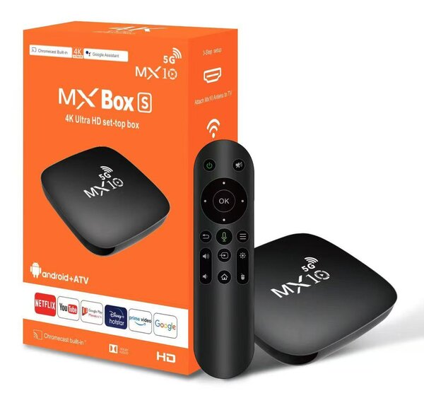 MX10 Boîtier TV 4K HD